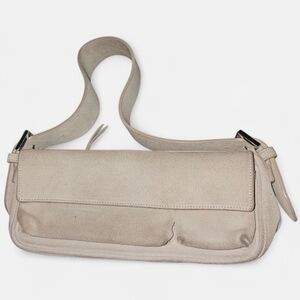 By Far Elegant Cream Shoulder Bag